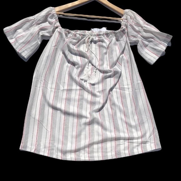 LeShop Boho Peasant Off Shoulder Tunic/Dress - Picture 3 of 11